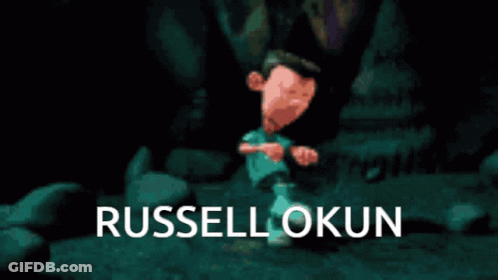Russell Okun Running In The Woods GIF
