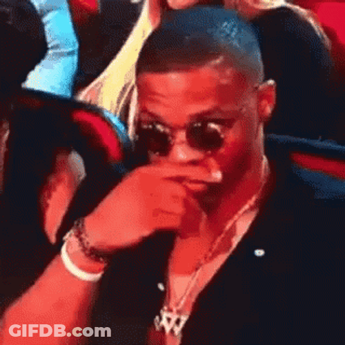 Russell Westbrook Being Silent GIF