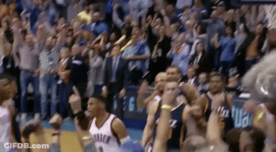 Russell Westbrook Fired Up Thirst For Championship GIF