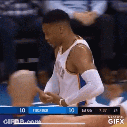 Russell Westbrook In Game GIF