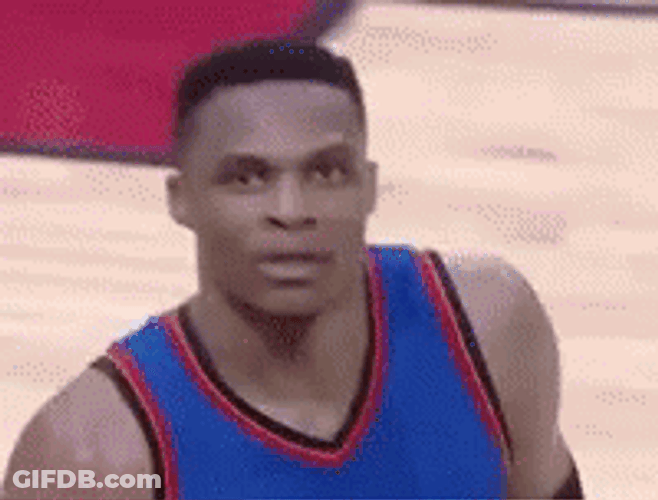 Russell Westbrook In Game Court GIF