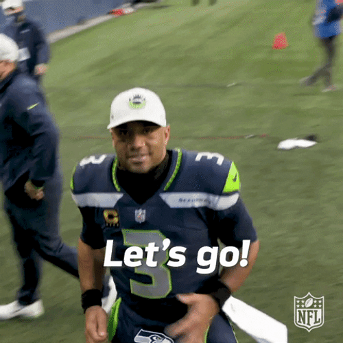 Russell Wilson Cheer GIF