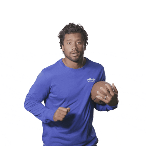 Russell Wilson Dancing With Ball GIF