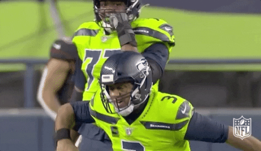 Russell Wilson Punching GIF