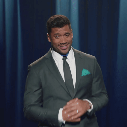 Russell Wilson Smile GIF