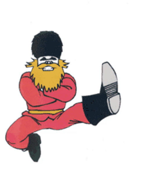 Russian Army Soldier Squat Dance Cartoon GIF