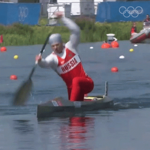 Russian Athlete Row The Boat GIF