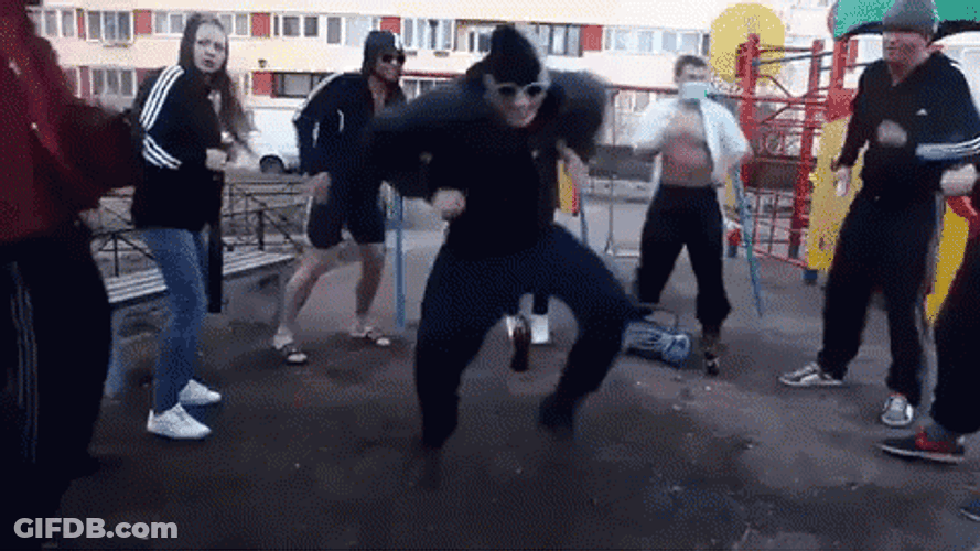 Russian Dance At Playground GIF