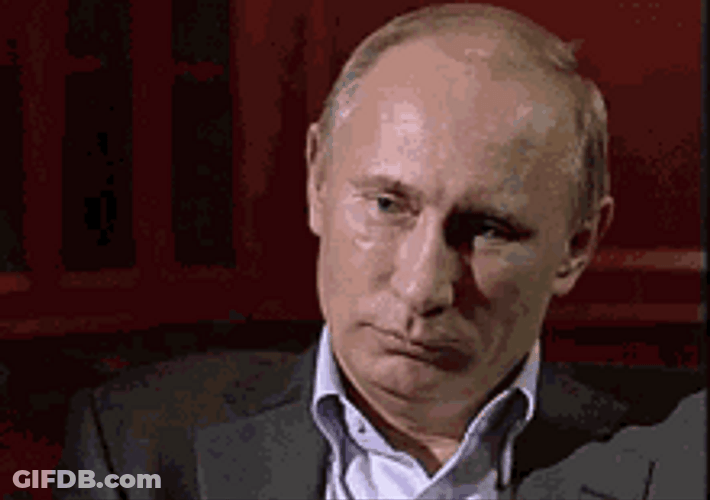 Russian Vladimir Putin Snickering Laughing GIF