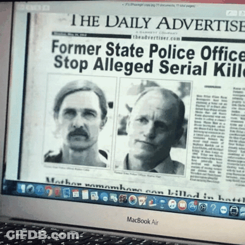 Rustin Cohle News Allegedly Killings GIF