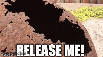 Rusty Ball Release Me GIF