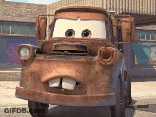 Rusty Tow Truck From Cars With Big Mouth GIF
