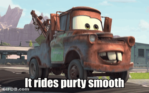 Rusty Tow Truck It Rides Purty Smooth GIF
