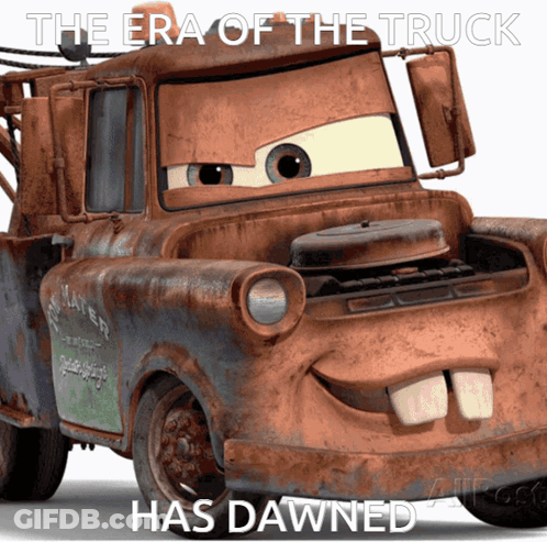 Rusty Tow Truck Saying The Era Of The Truck Has Dawned GIF