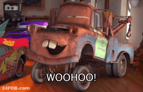 Rusty Tow Truck Woohoo GIF