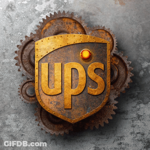 Rusty UPS Logo GIF