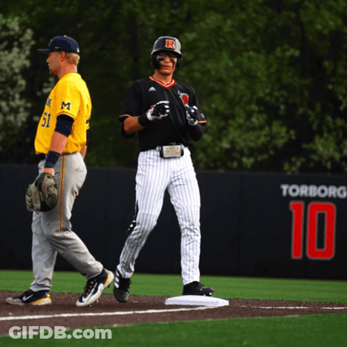 Rutgers Baseball Fingers Bang Bang GIF