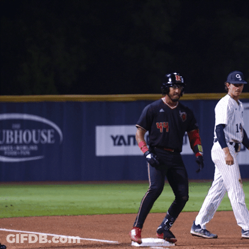 Rutgers Baseball Player Blow Kiss GIF