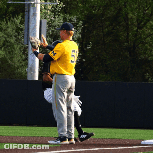 Rutgers Baseball Player Clap GIF