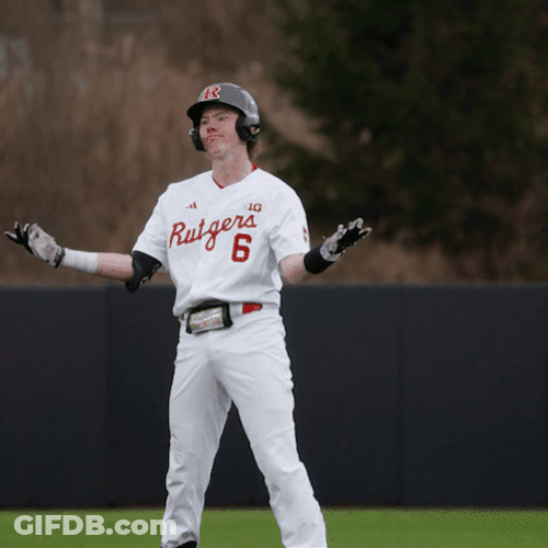 Rutgers Baseball Player Squat GIF