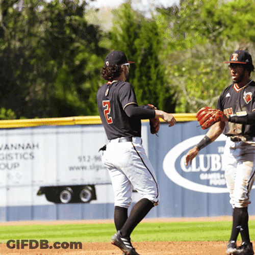 Rutgers Baseball Players Hand Shake GIF