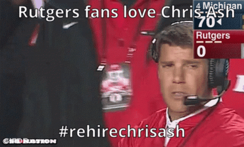 Rutgers Basketball Coach Chris Ash GIF