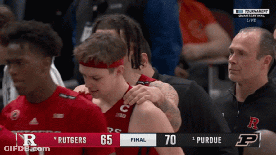 Rutgers Basketball Player Kicking GIF