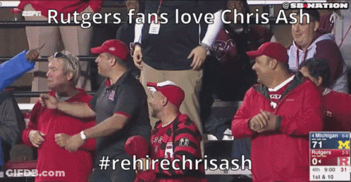 Rutgers Fans Love Chris Ash GIF