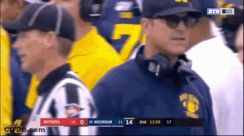 Rutgers Vs Michigan Football On STV Big GIF
