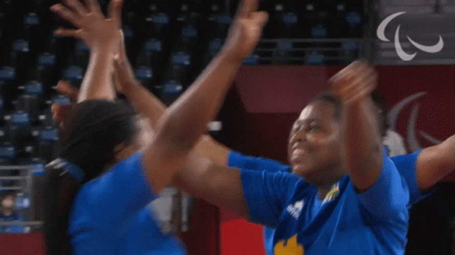 Rwanda Volleyball Hug GIF