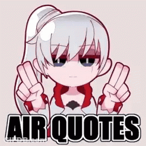 Rwby Air Quotes GIF