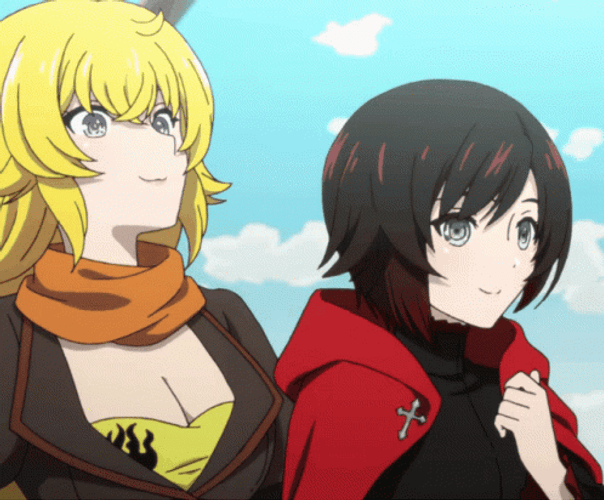 Rwby Yang Xiao Long Ruby Rose Hugging GIF