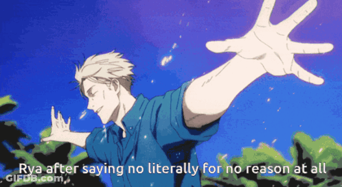 Rya Cartoon Saying No For No Reason GIF