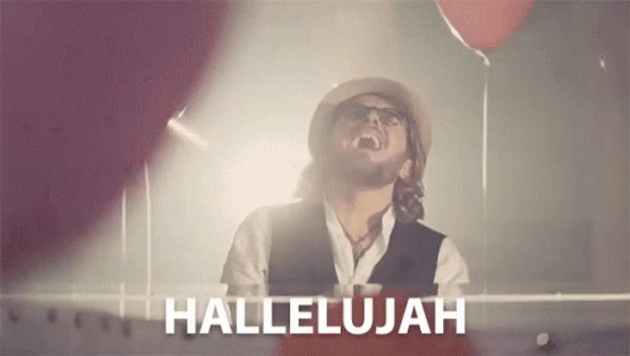 Ryan Bingham Singing Hallelujah GIF
