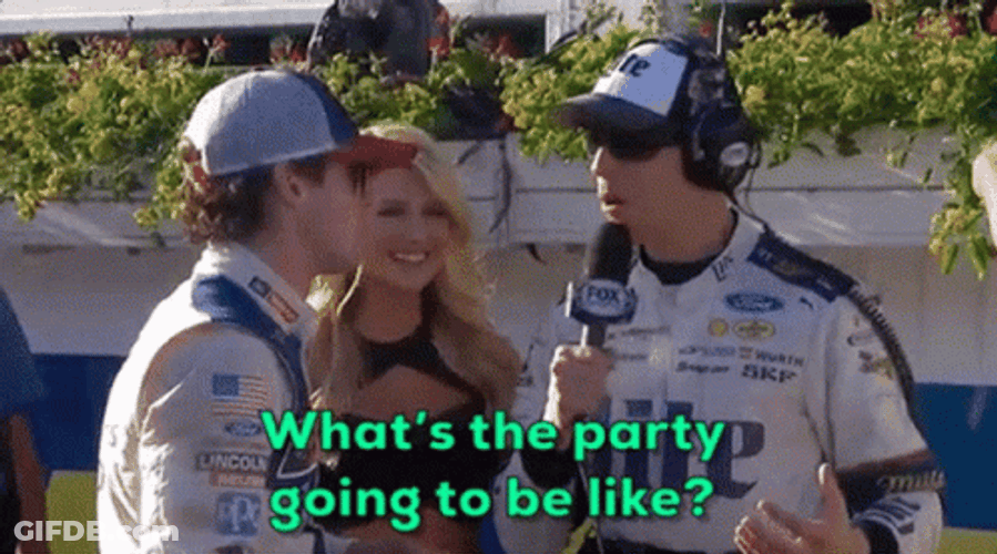 Ryan Blaney Being Interviewed GIF
