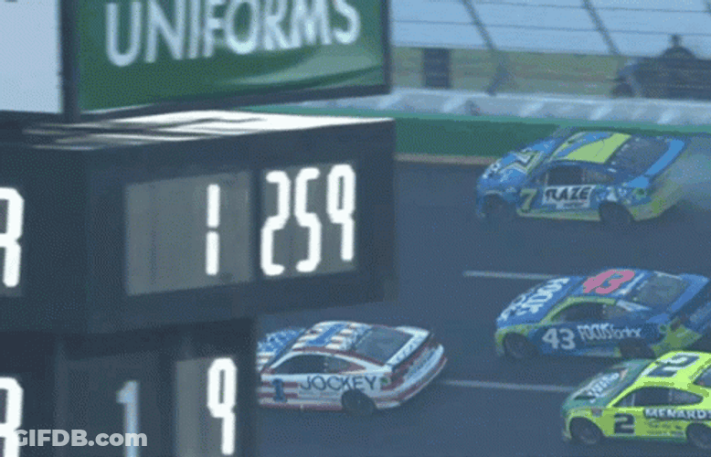 Ryan Blaney Crashing In Nascar GIF