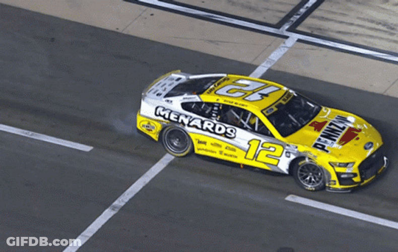 Ryan Blaney Drifting His Car GIF