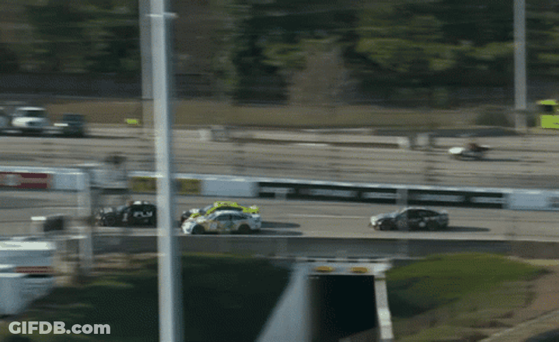 Ryan Blaney Driving In Nascar GIF