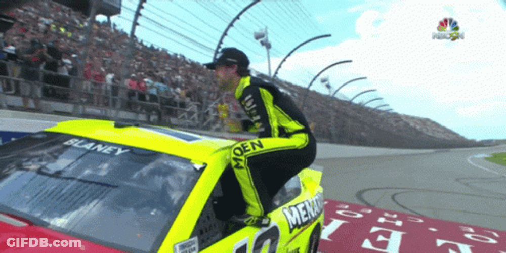 Ryan Blaney Feeling Triumphant GIF