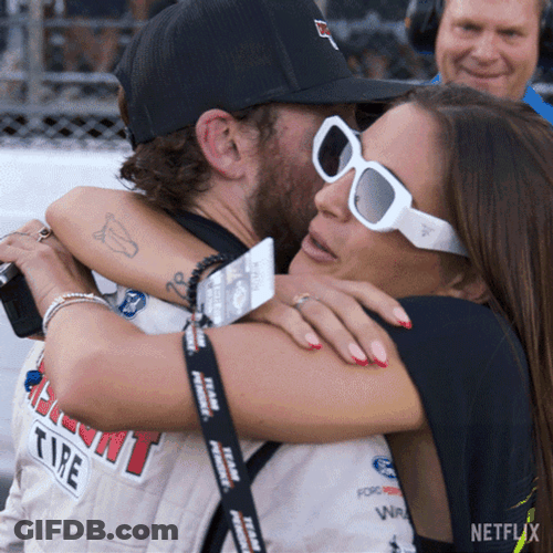 Ryan Blaney Kissing Gianna Tulio GIF