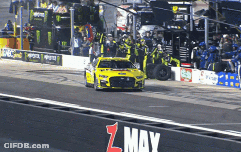 Ryan Blaney Leaving The Pit Stop GIF