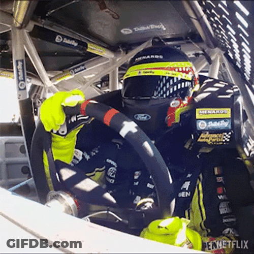 Ryan Blaney On The Driver Seat GIF