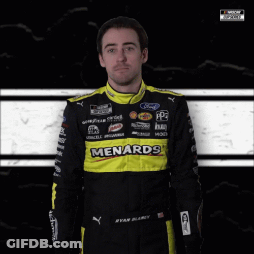 Ryan Blaney Shrugging GIF