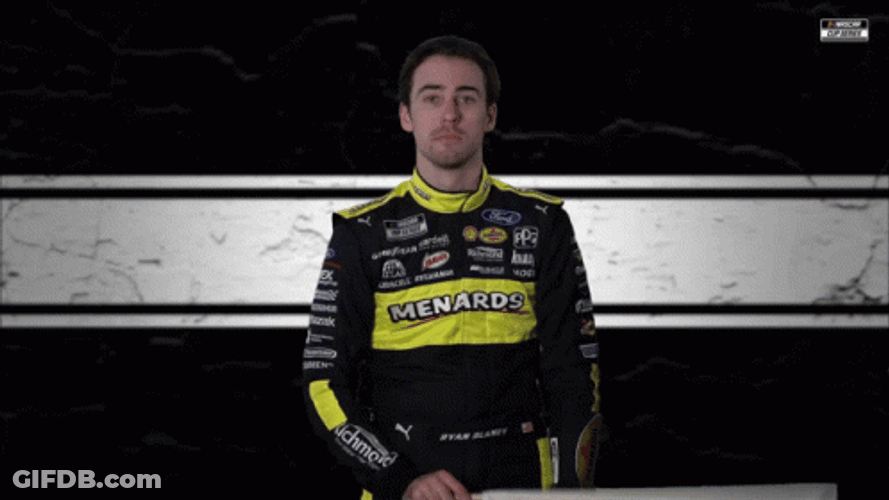 Ryan Blaney Waving Checkered Flag GIF