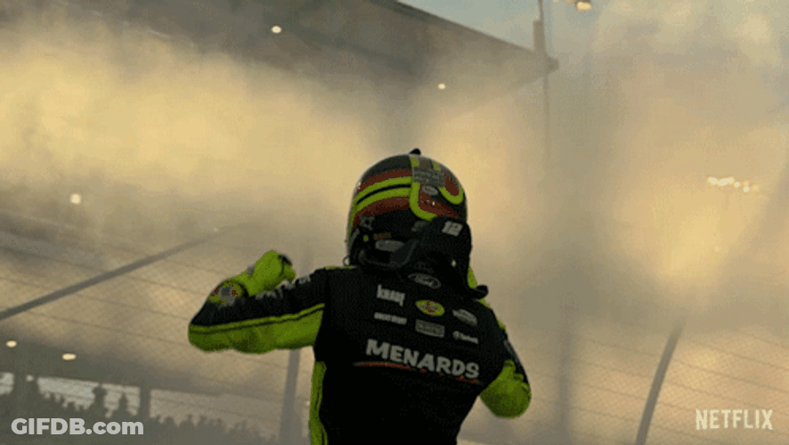 Ryan Blaney Winning Nascar GIF