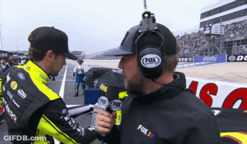 Ryan Blaney With Umbrella GIF