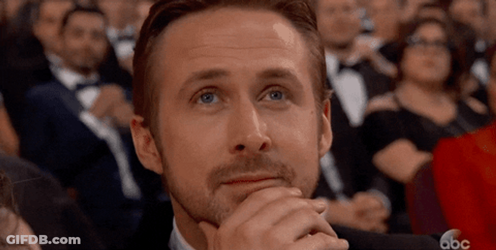 Ryan Gosling Blinking Eyes GIF