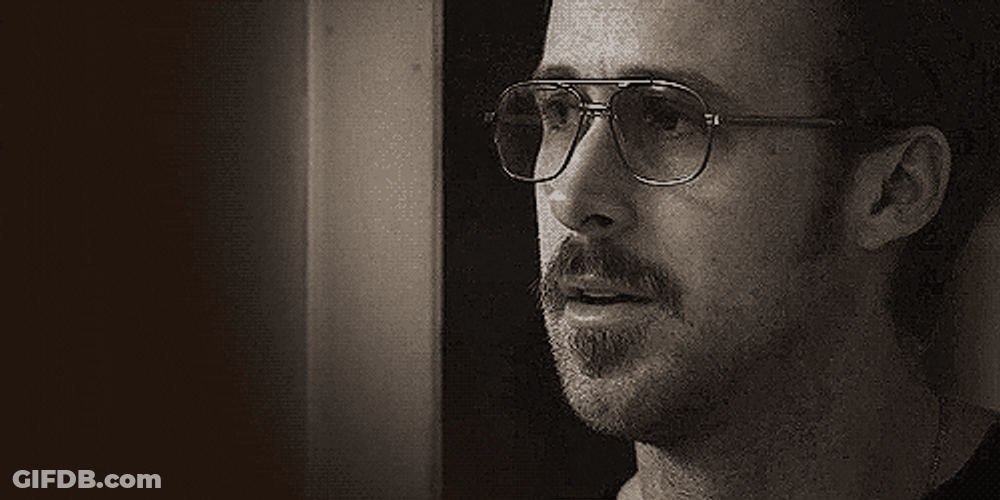 Ryan Gosling Breaking Moment GIF