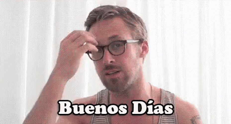 Ryan Gosling Buenos Dias GIF