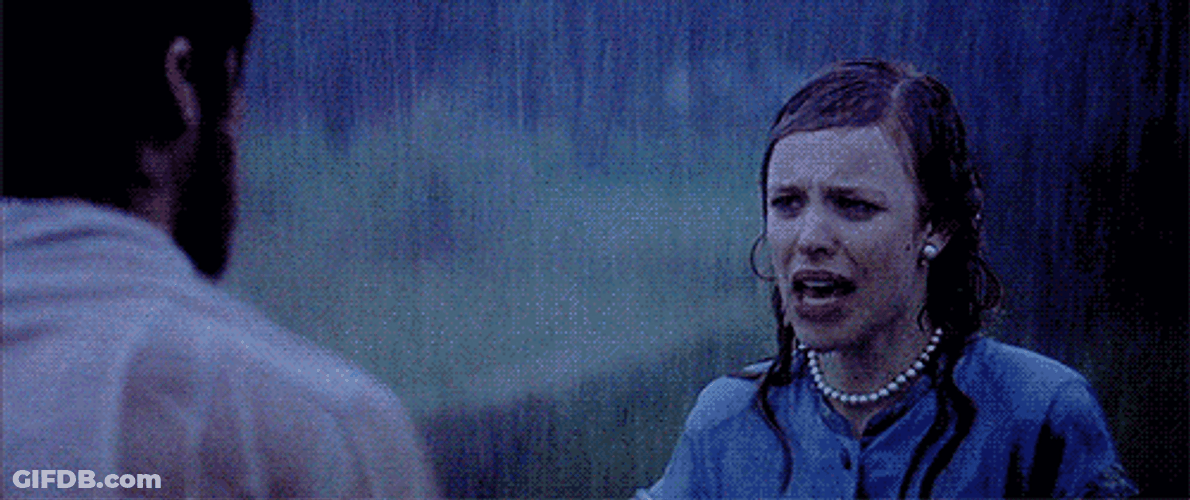 Ryan Gosling Kiss In The Rain GIF